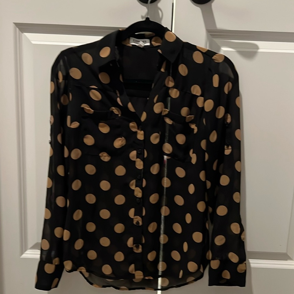 Women’s Express Portofino Shirt polka dot